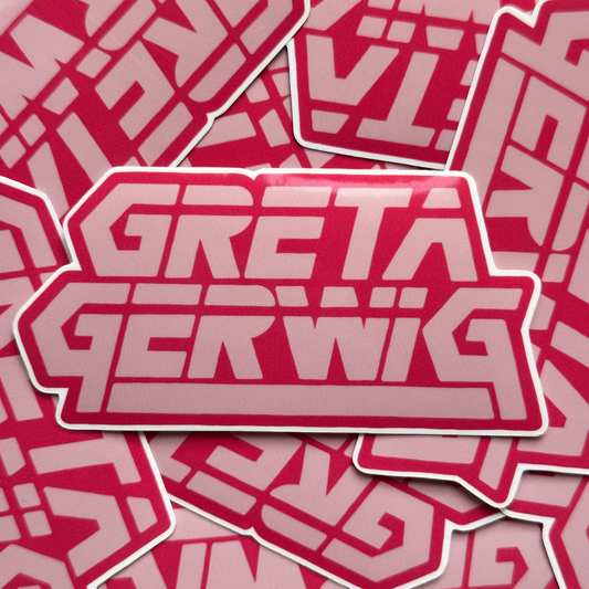 GRETA GERWIG - VINYL STICKER